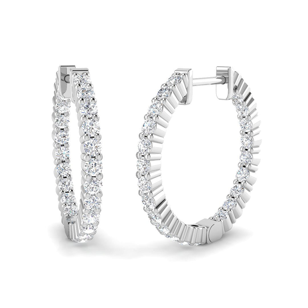 SE6521 — Earrings - 9k White Gold