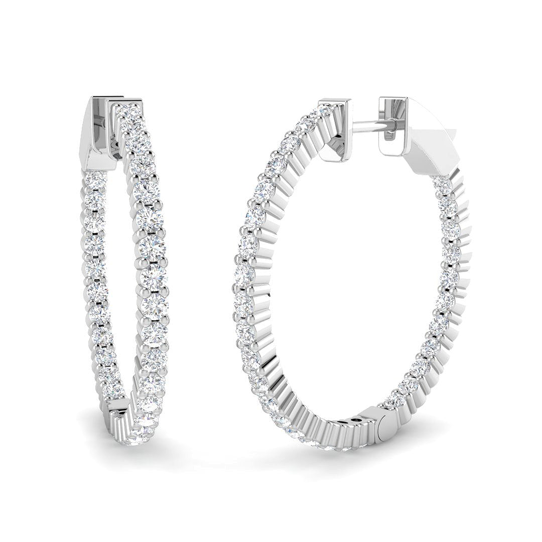 SE6522 — Earrings - 9k White Gold