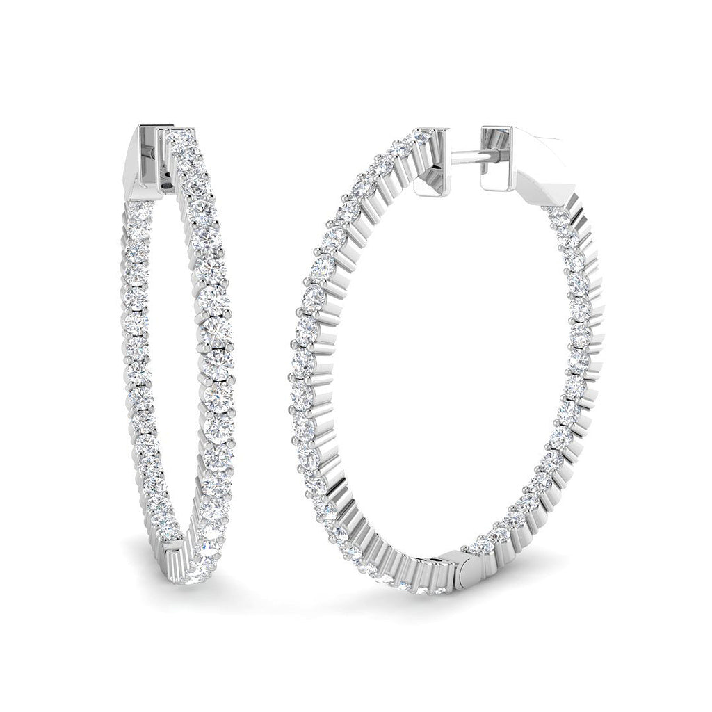 SE6523 — Earrings - 9k White Gold