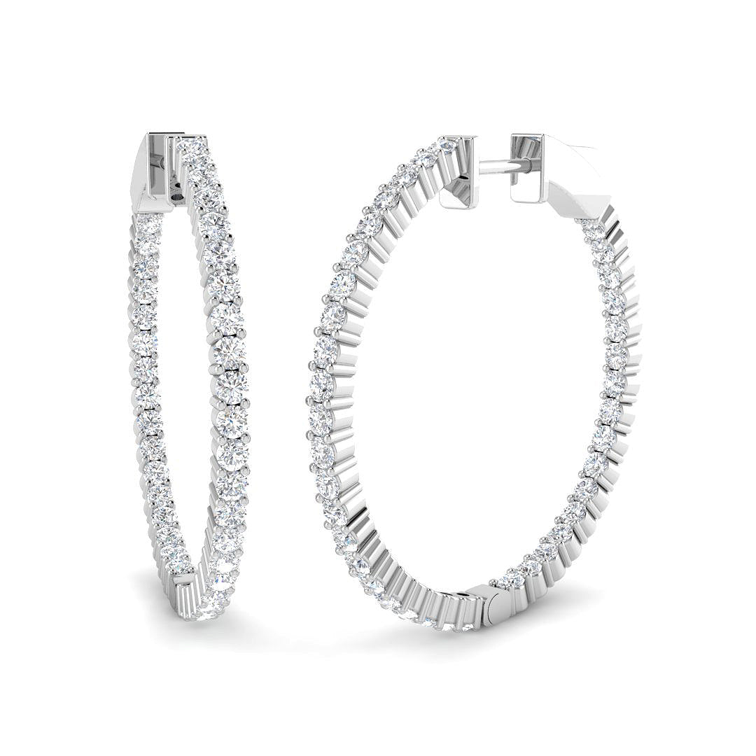 SE6523 — Earrings - 9k White Gold