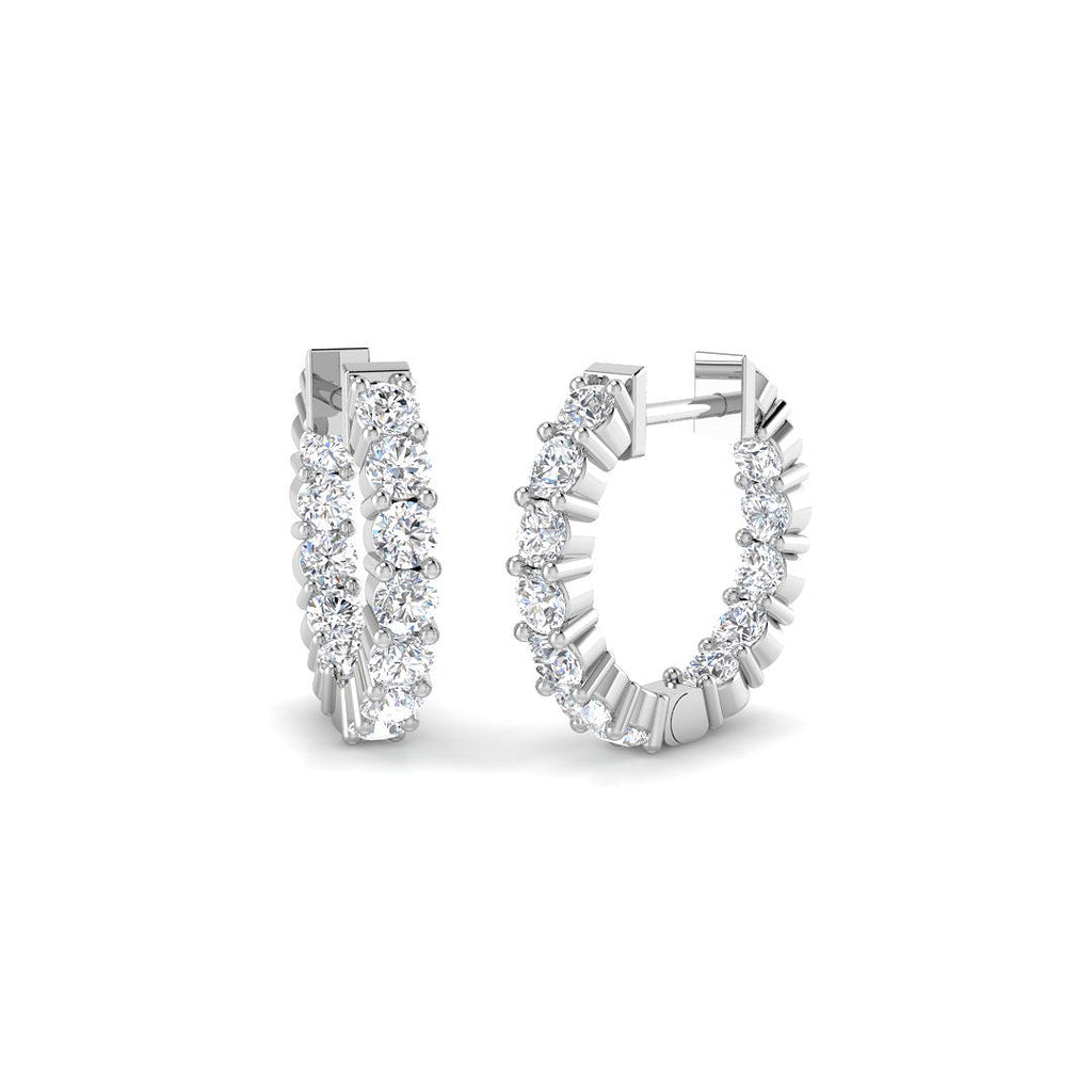 SE6525 — Earrings - 9k White Gold