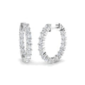 SE6526WG)18-FVS2 — Earrings - 18k White Gold