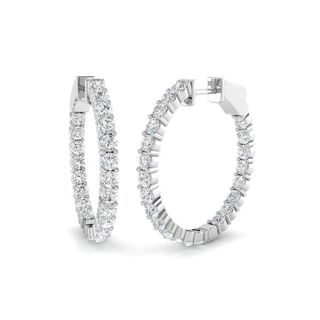 SE6527 — Earrings - 9k White Gold