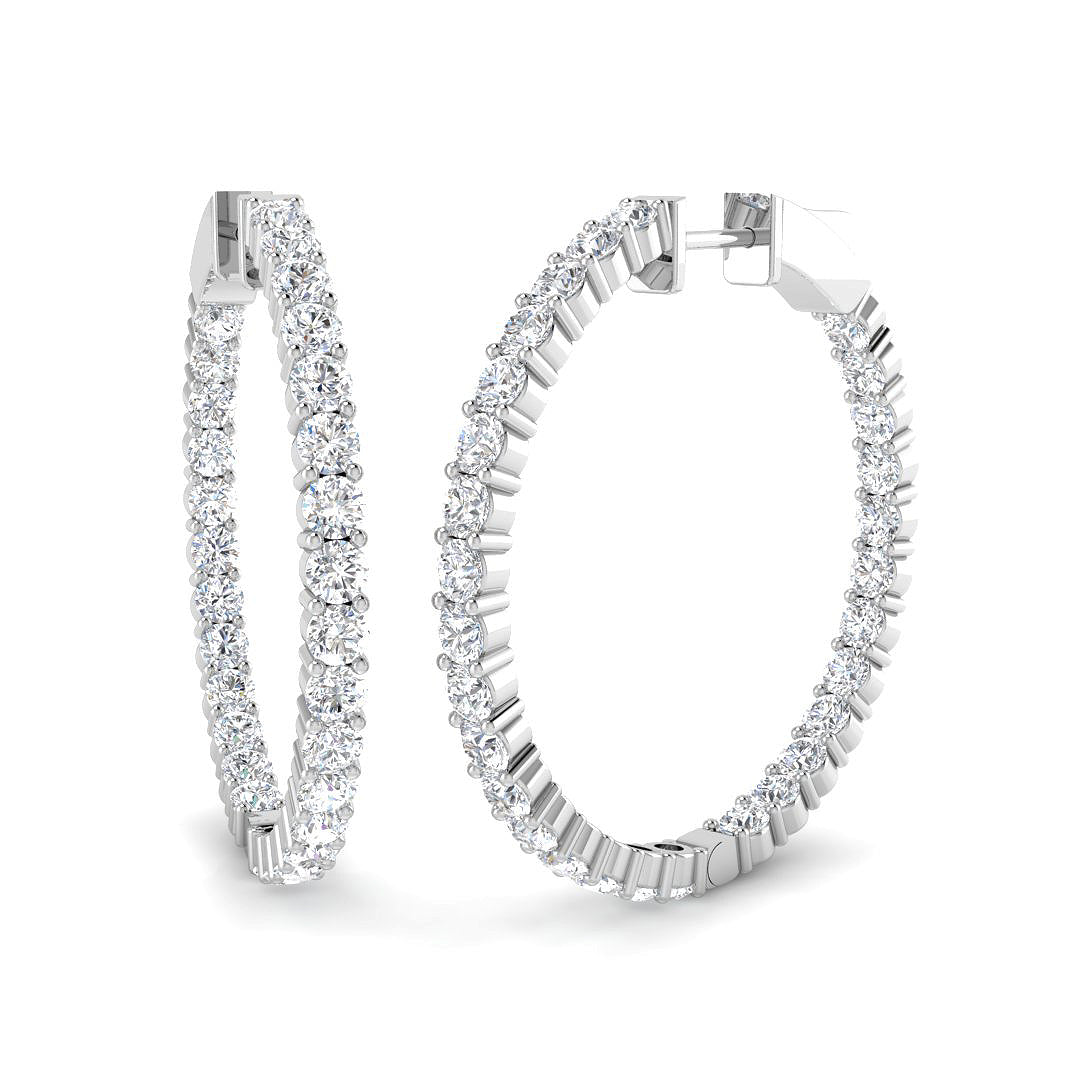 SE6528 — Earrings - 9k White Gold