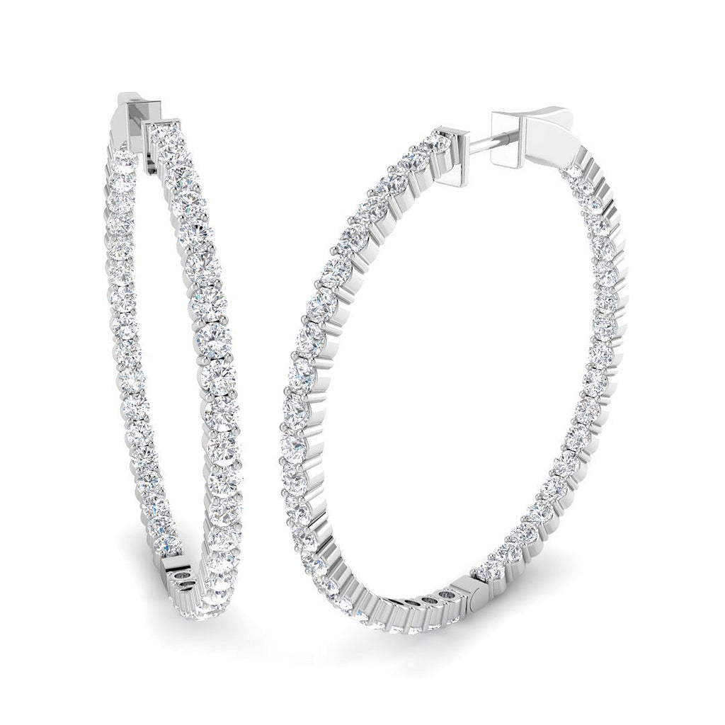 SE6529 — Earrings - 9k White Gold