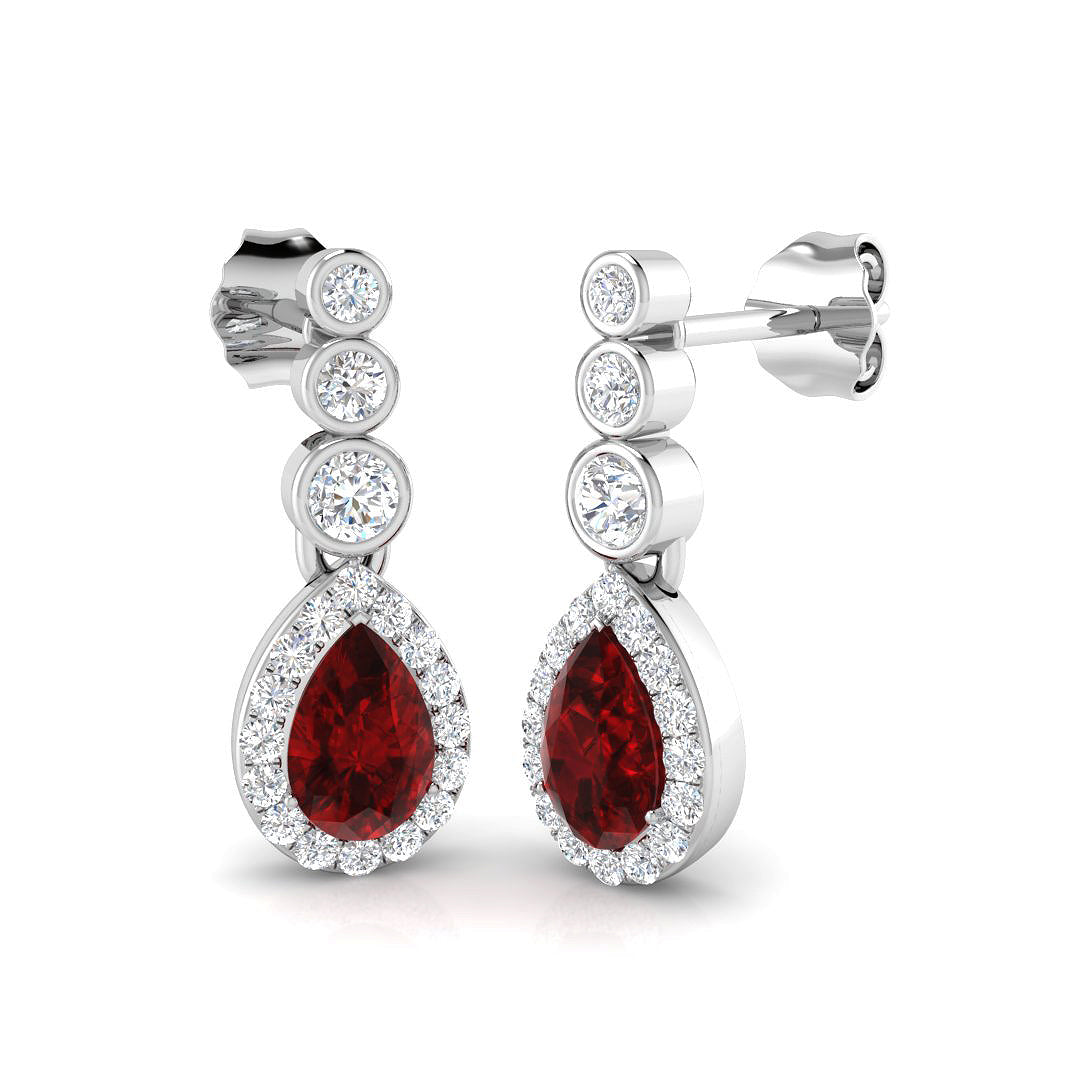 SE6537 — Earrings - 9k White Gold