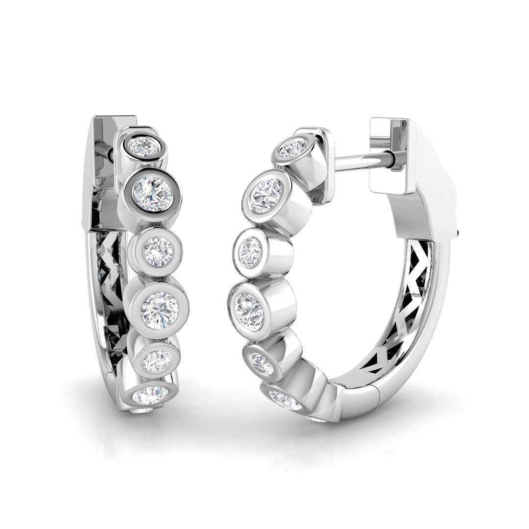 SE6543 — Earrings - 9k White Gold