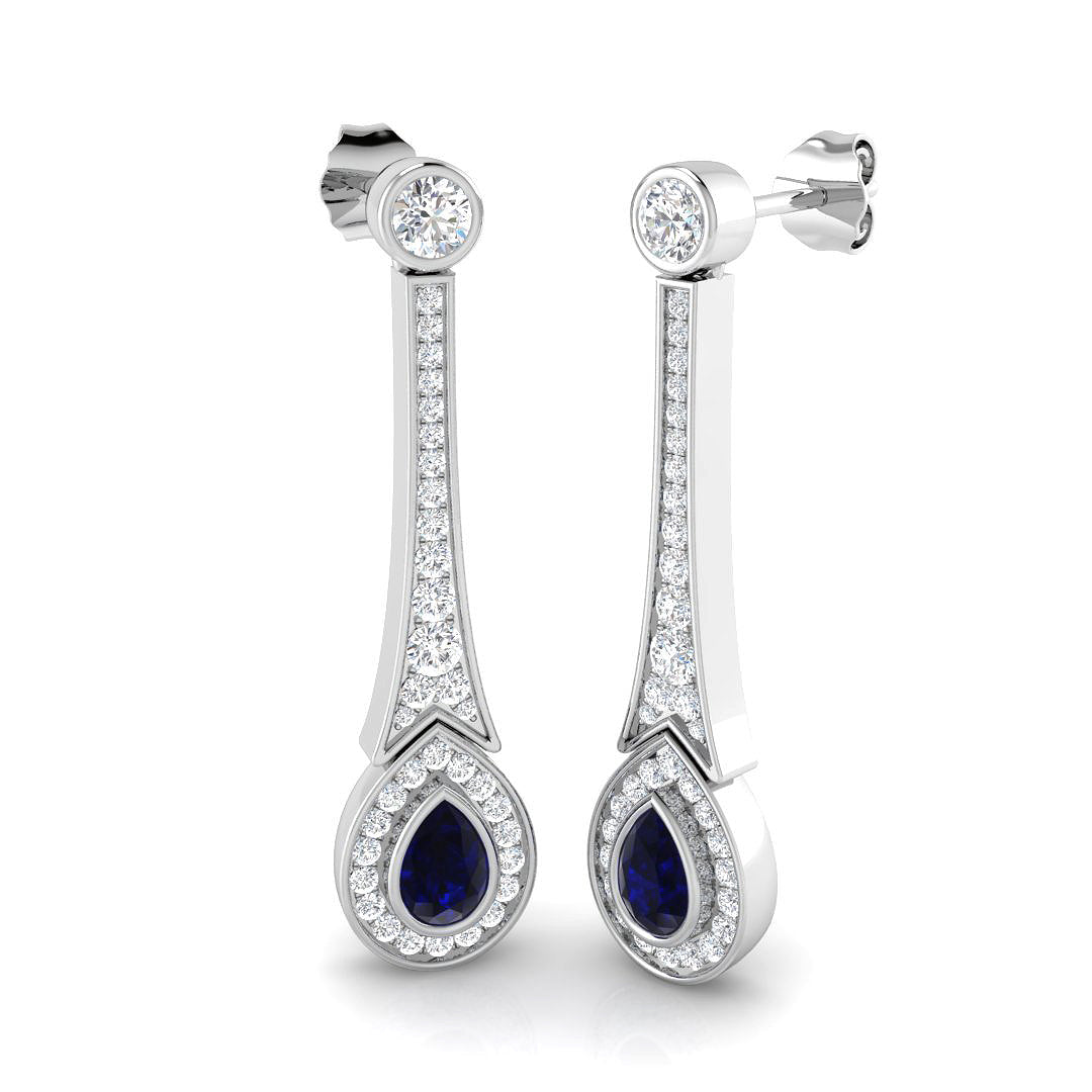 SE6545 — Earrings - 9k White Gold