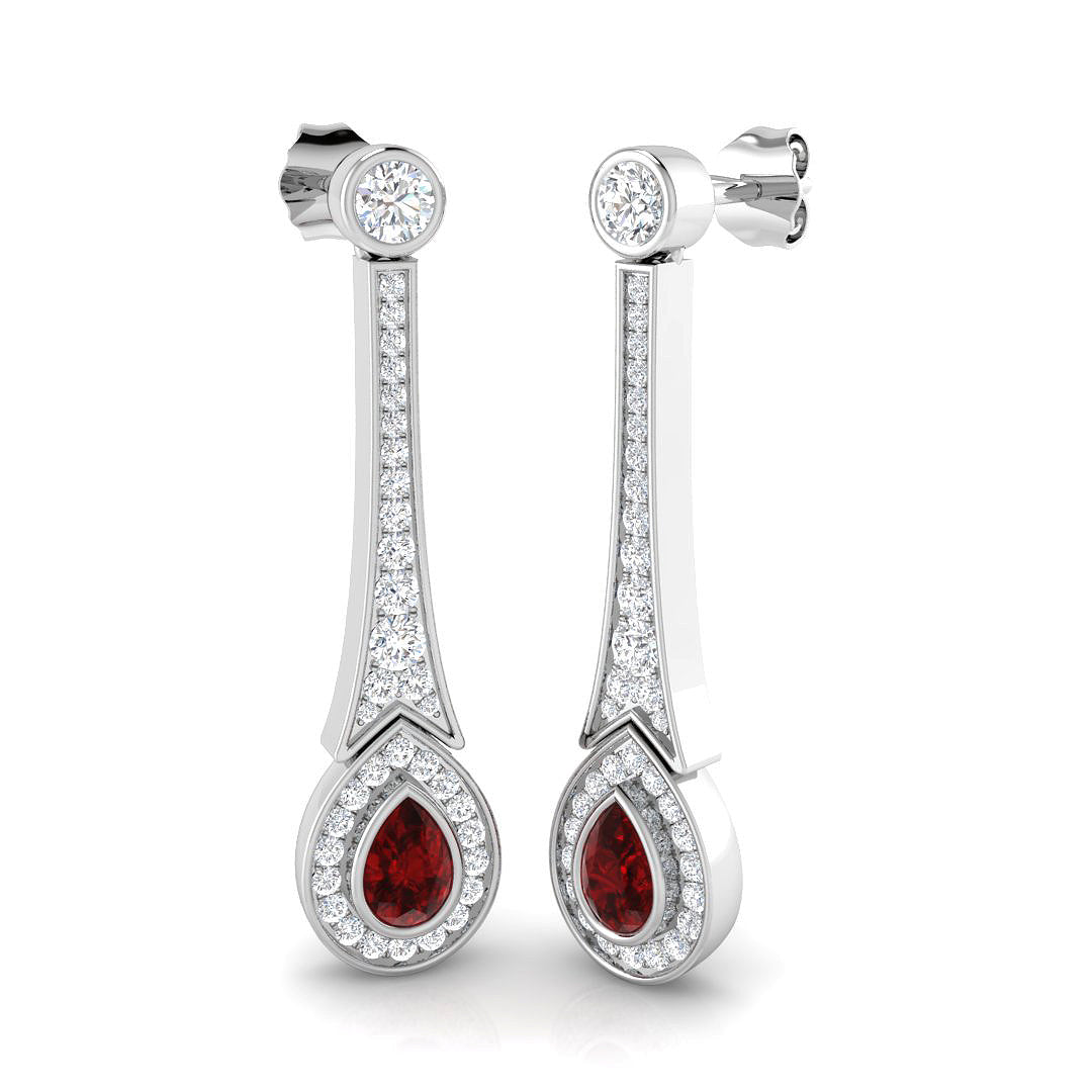 SE6545 — Earrings - 9k White Gold
