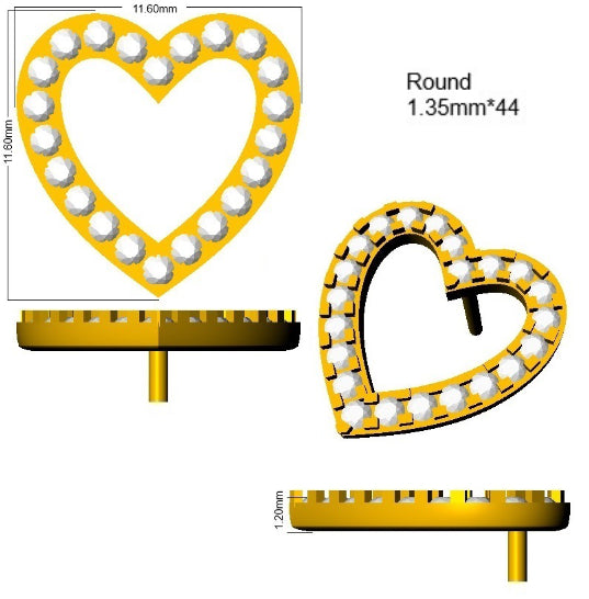 SE6546 — Earrings - 9k Yellow Gold detail