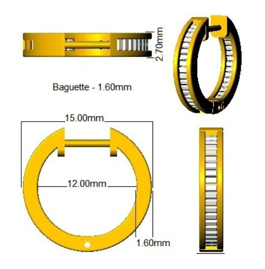 SE6550 — Earrings - 9k Yellow Gold detail