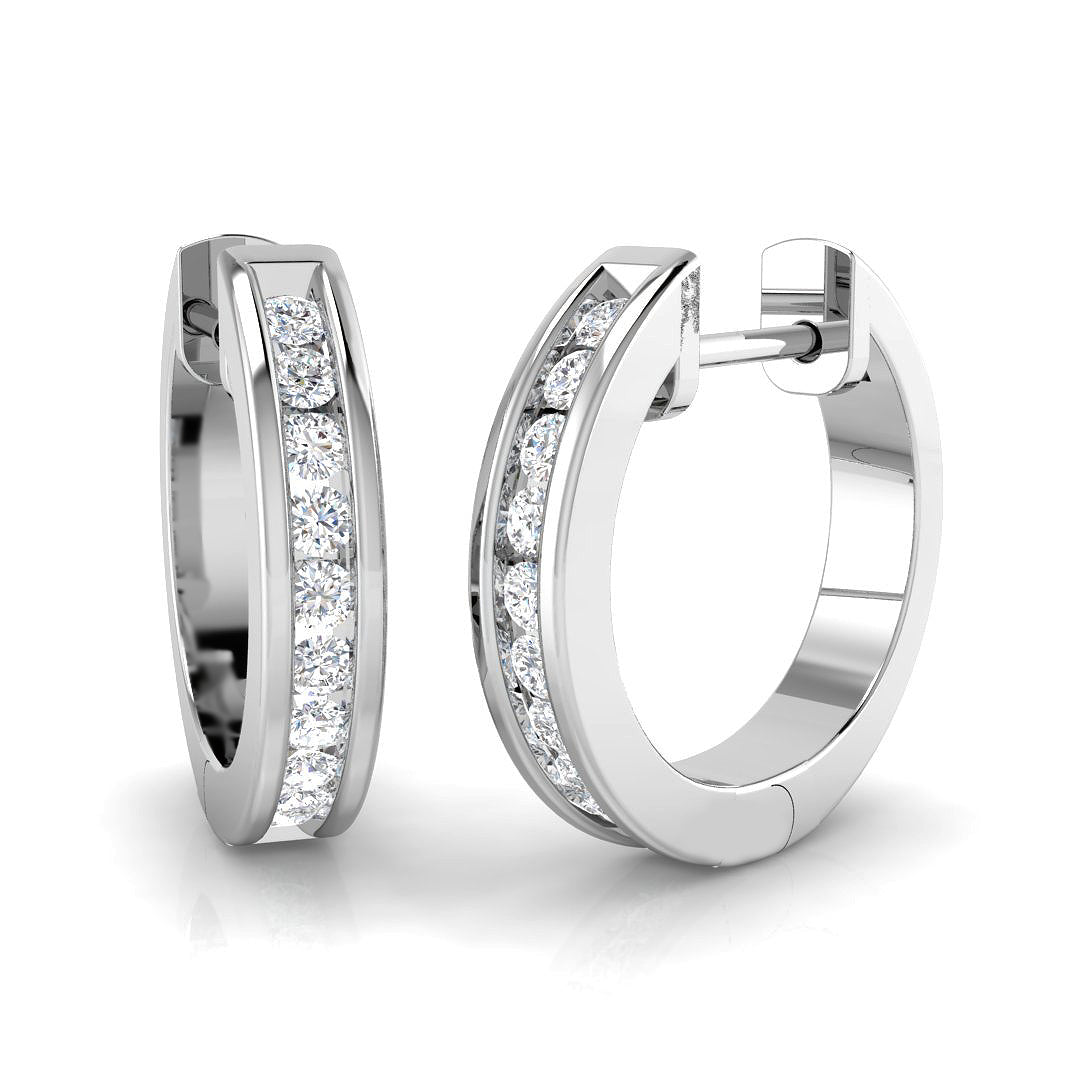 SE6563 — Earrings - 9k White Gold