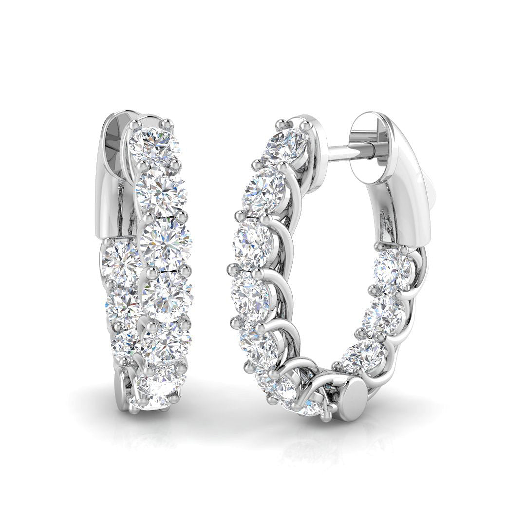 SE6567 — Earrings - 9k White Gold