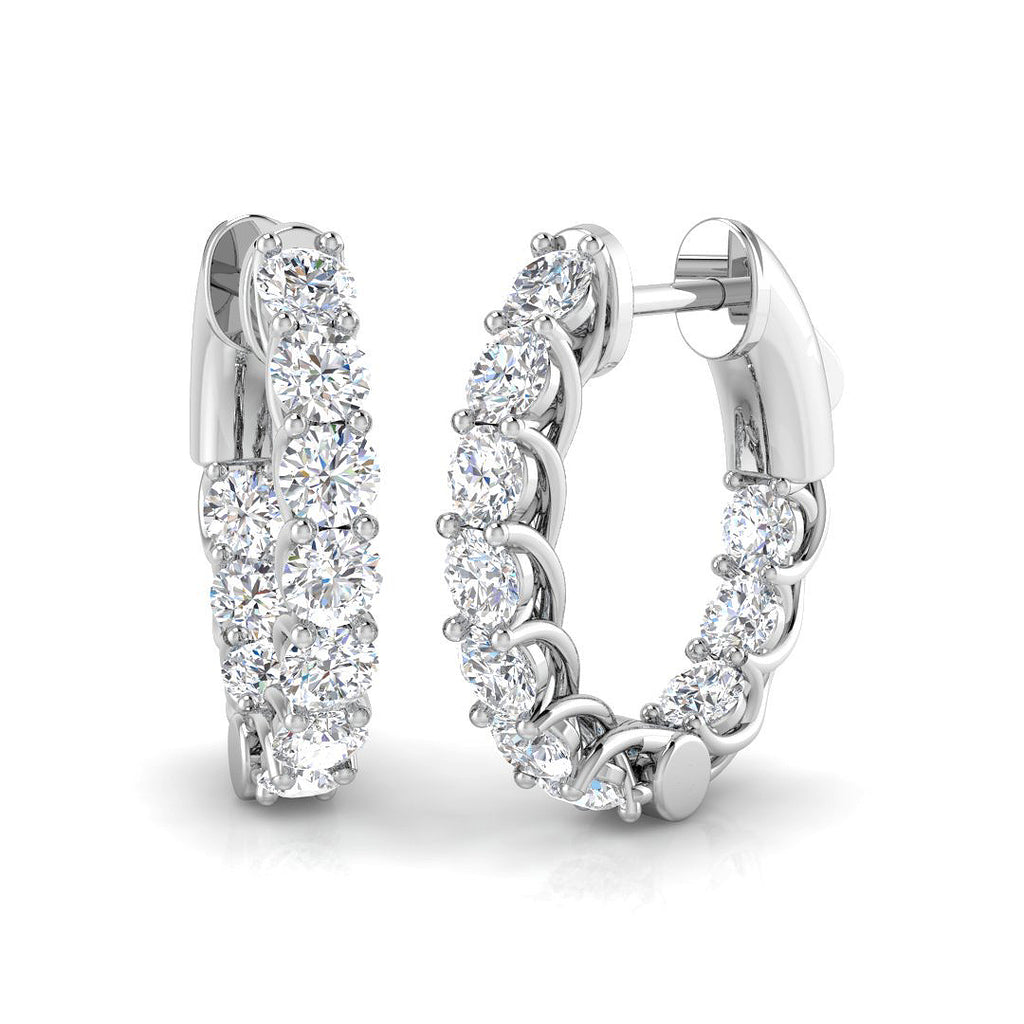 SE6568 — Earrings - 9k White Gold