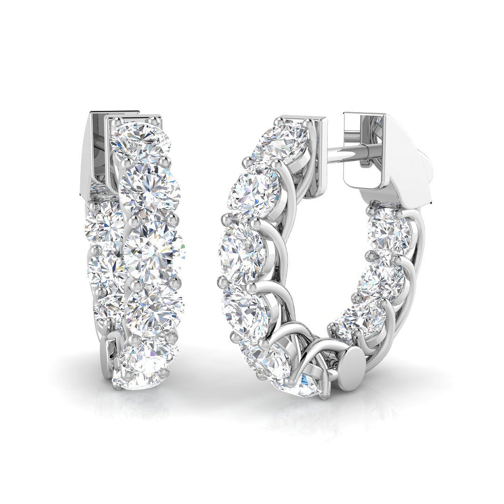 SE6569 — Earrings - 9k White Gold