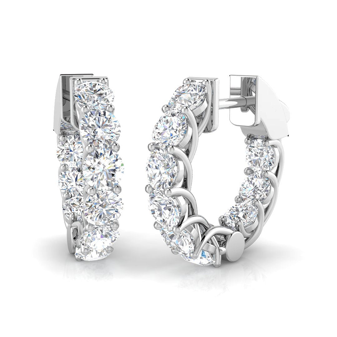 SE6569 — Earrings - 9k White Gold