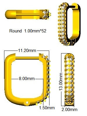SE6570 — Earrings - 9k Yellow Gold detail