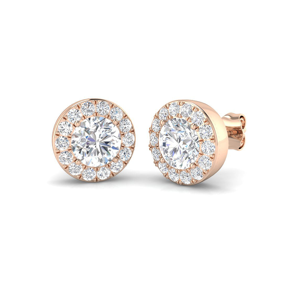 SE6571-6.5MM — Earrings - 9k Rose Gold