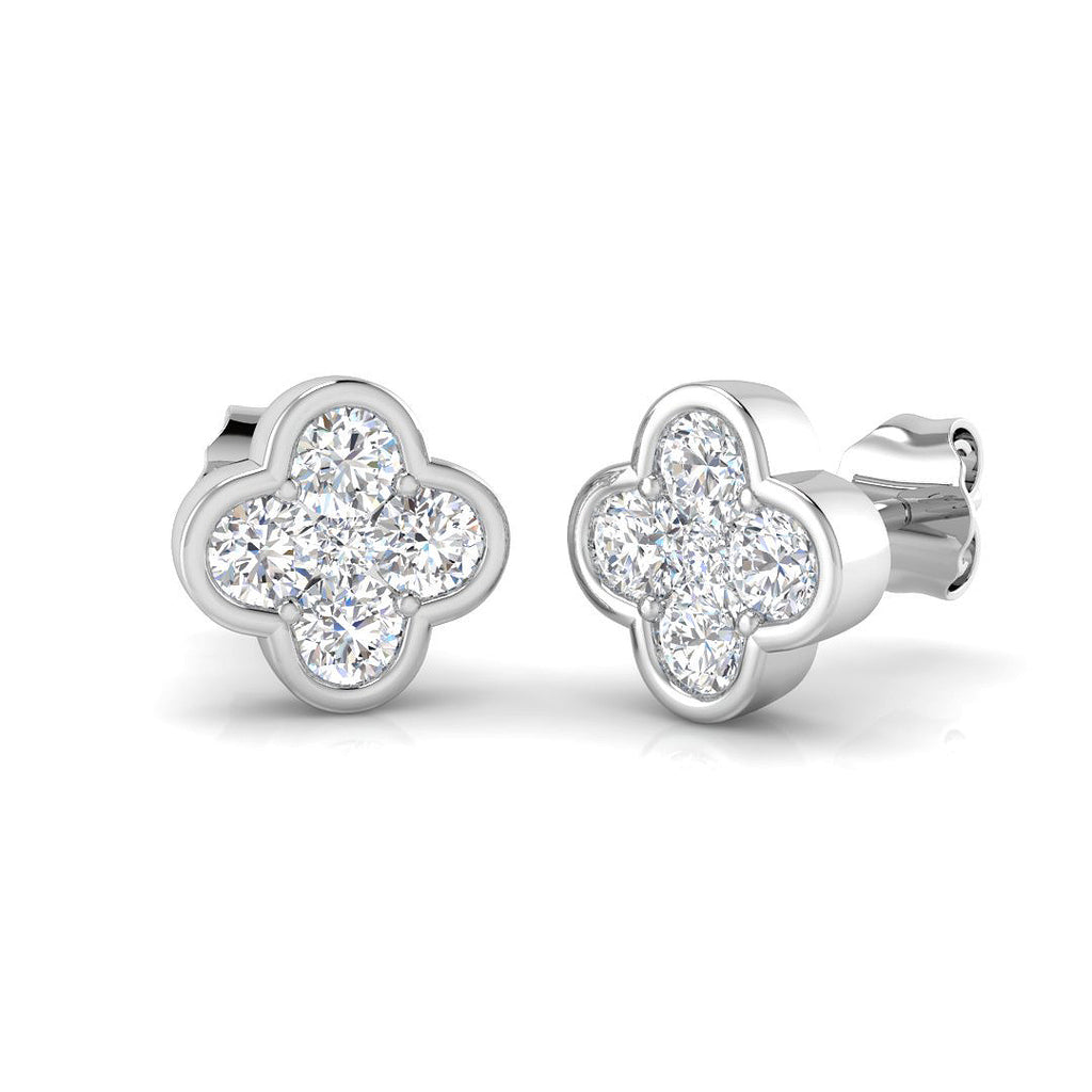 SE6572 — Earrings - 9k White Gold