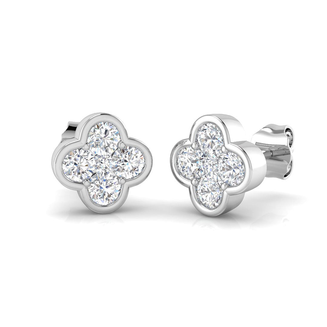 SE6572 — Earrings - 9k White Gold