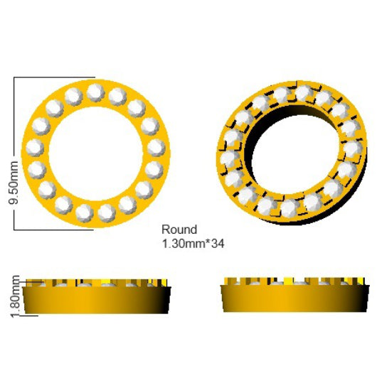 SE6573 — Earrings - 9k Yellow Gold detail