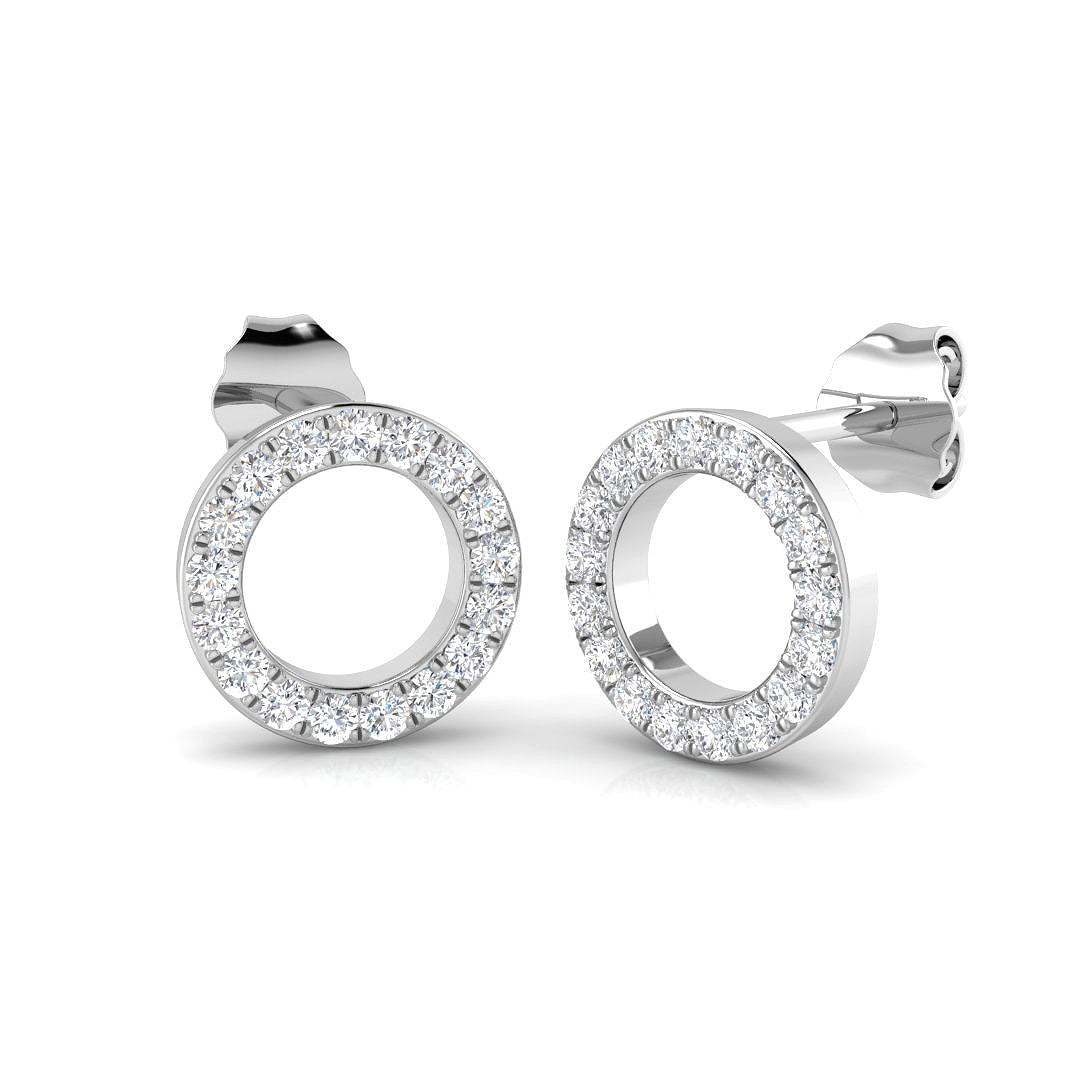SE6573 — Earrings - 9k White Gold