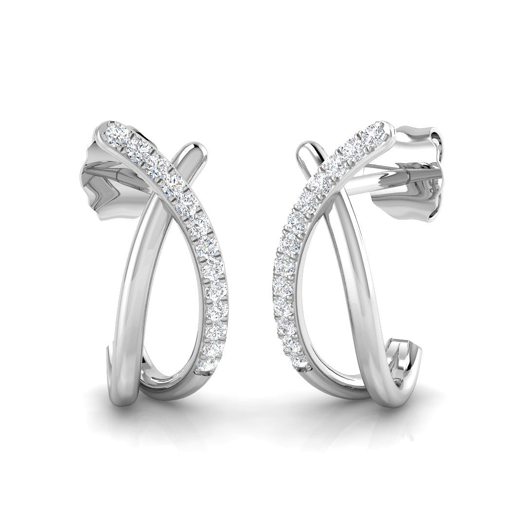 SE6575 — Earrings - 9k White Gold