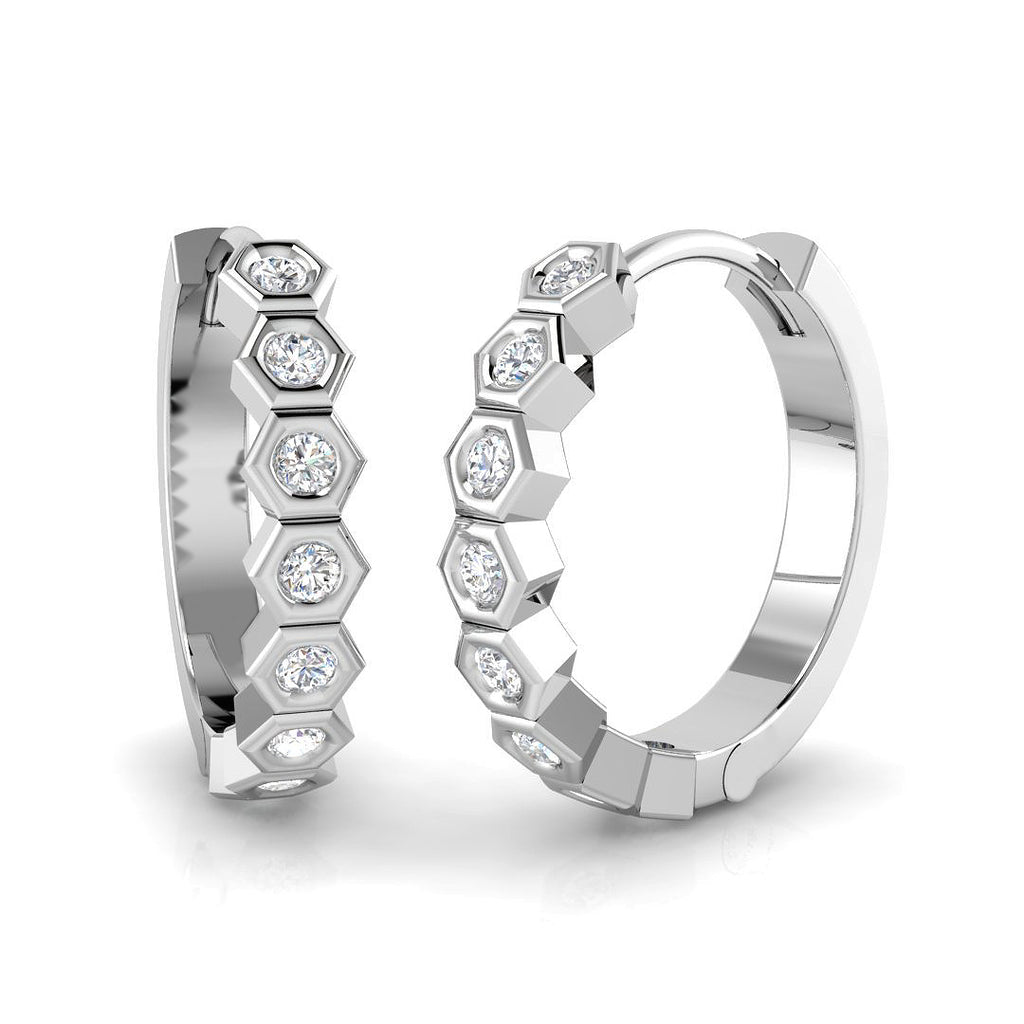 SE6577 — Earrings - 9k White Gold