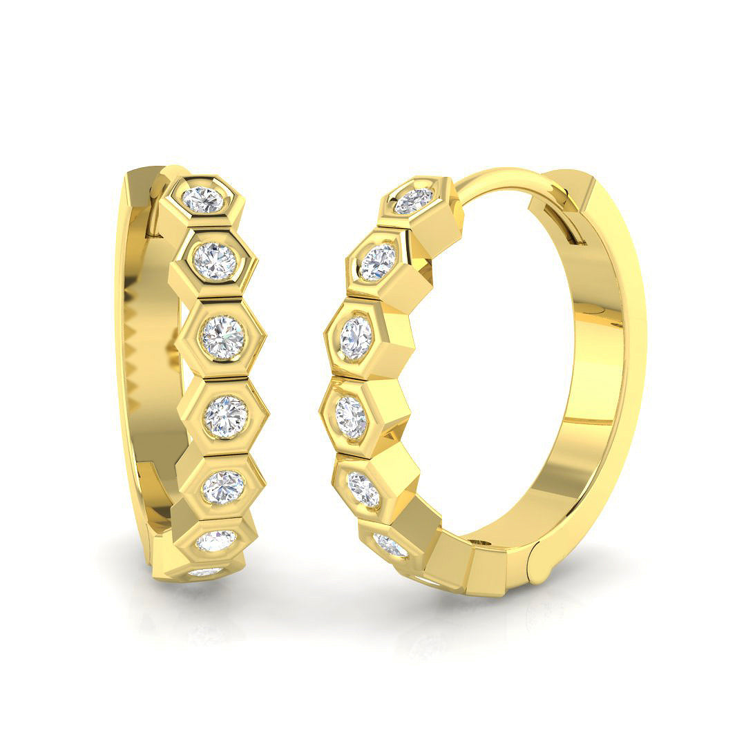 SE6577 — Earrings - 9k Yellow Gold