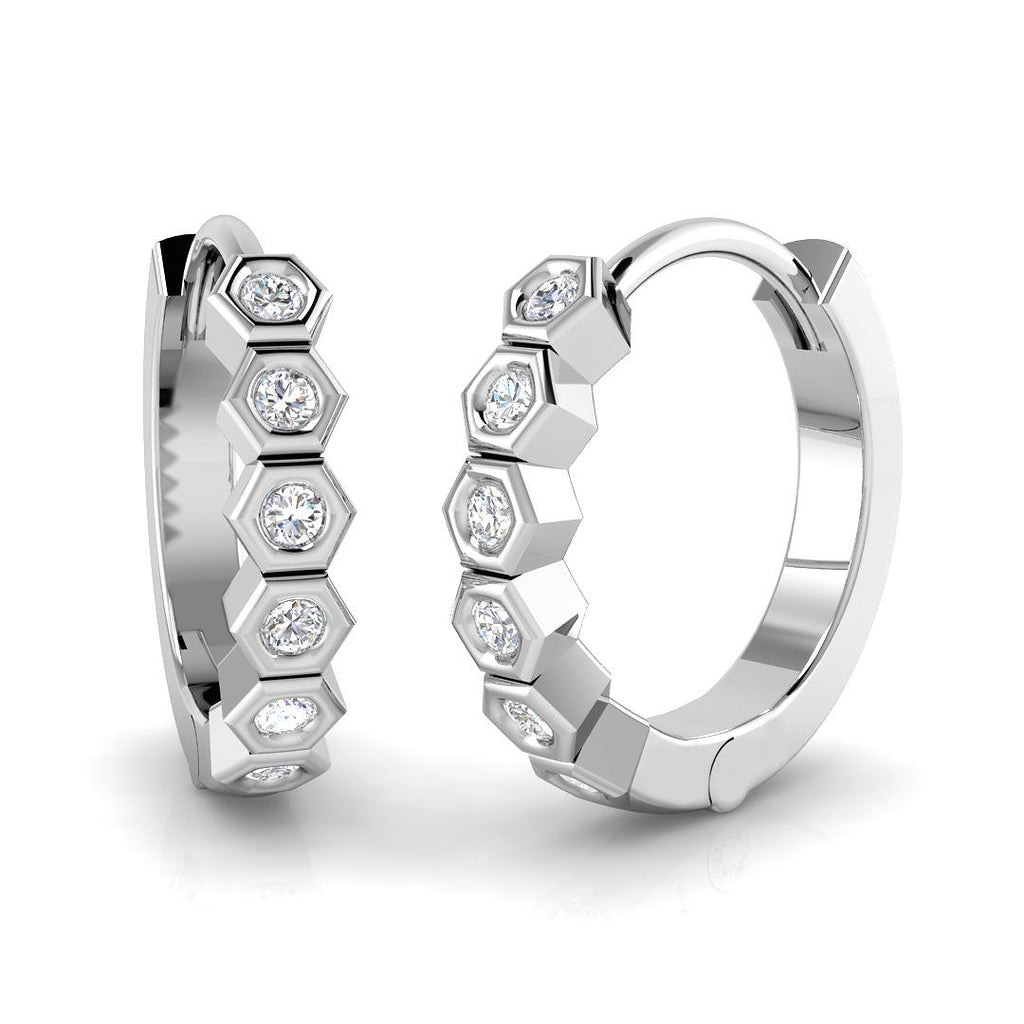 SE6578 — Earrings - 9k White Gold