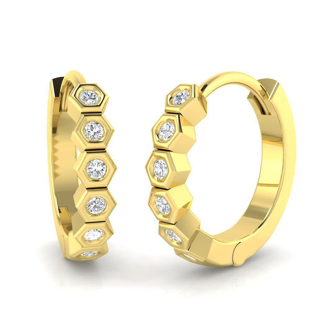 SE6578 — Earrings - 9k Yellow Gold