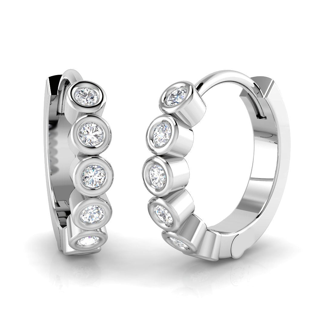 SE6579 — Earrings - 9k White Gold