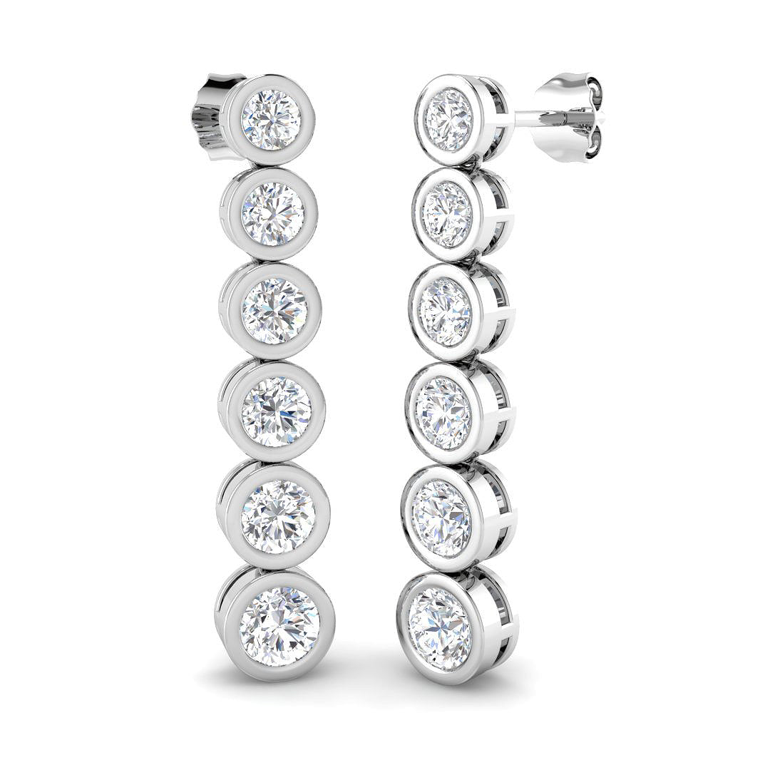 SE6587 — Earrings - 9k White Gold