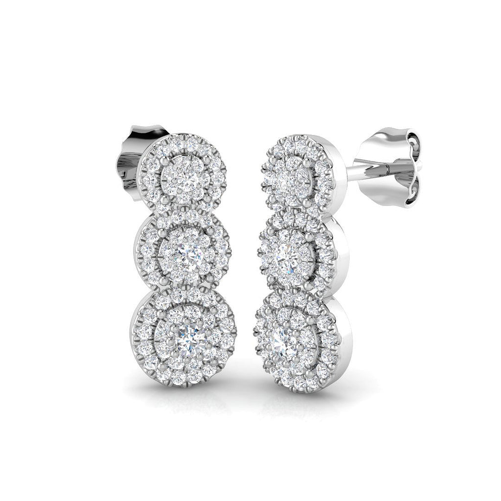 SE6589 — Earrings - 9k White Gold