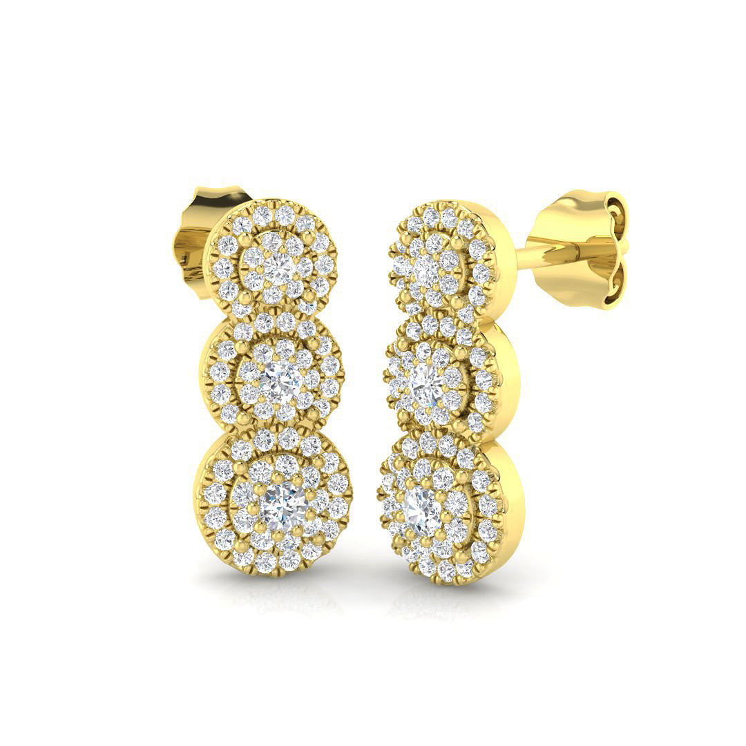SE6589 — Earrings - 9k Yellow Gold