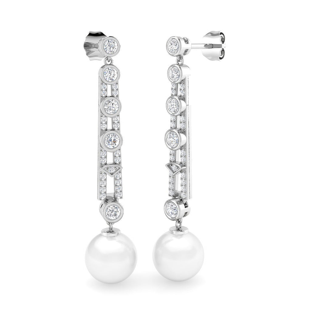 SE6592 — Earrings - 9k White Gold