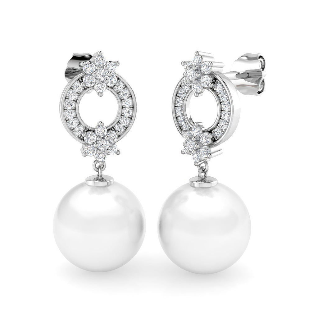 SE6593 — Earrings - 9k White Gold
