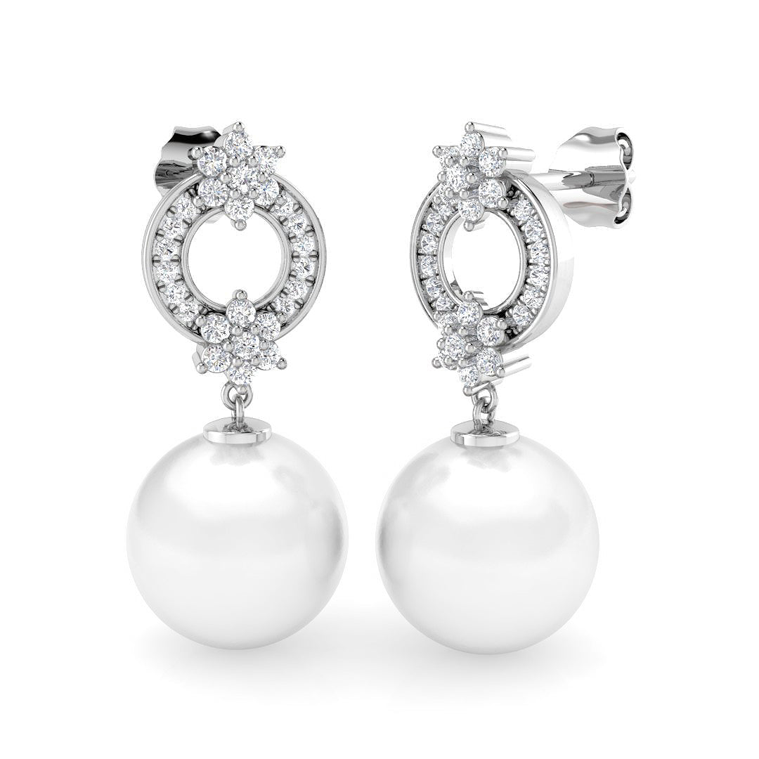 SE6593 — Earrings - 9k White Gold