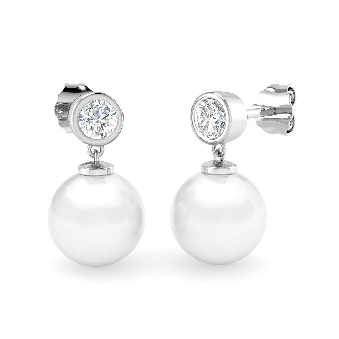 SE6594 — Earrings - 9k White Gold