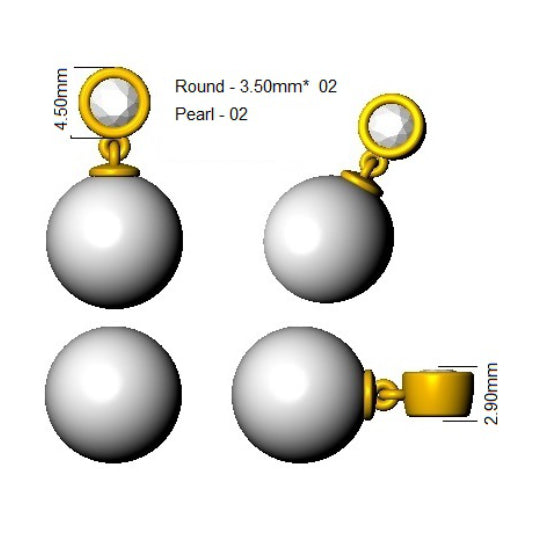 SE6594 — Earrings - 9k Yellow Gold detail