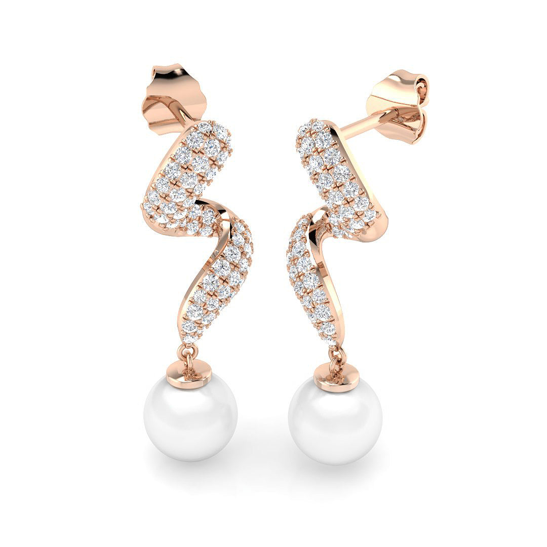 SE6595 — Earrings - 9k Rose Gold
