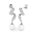 SE6595 — Earrings - 9k White Gold