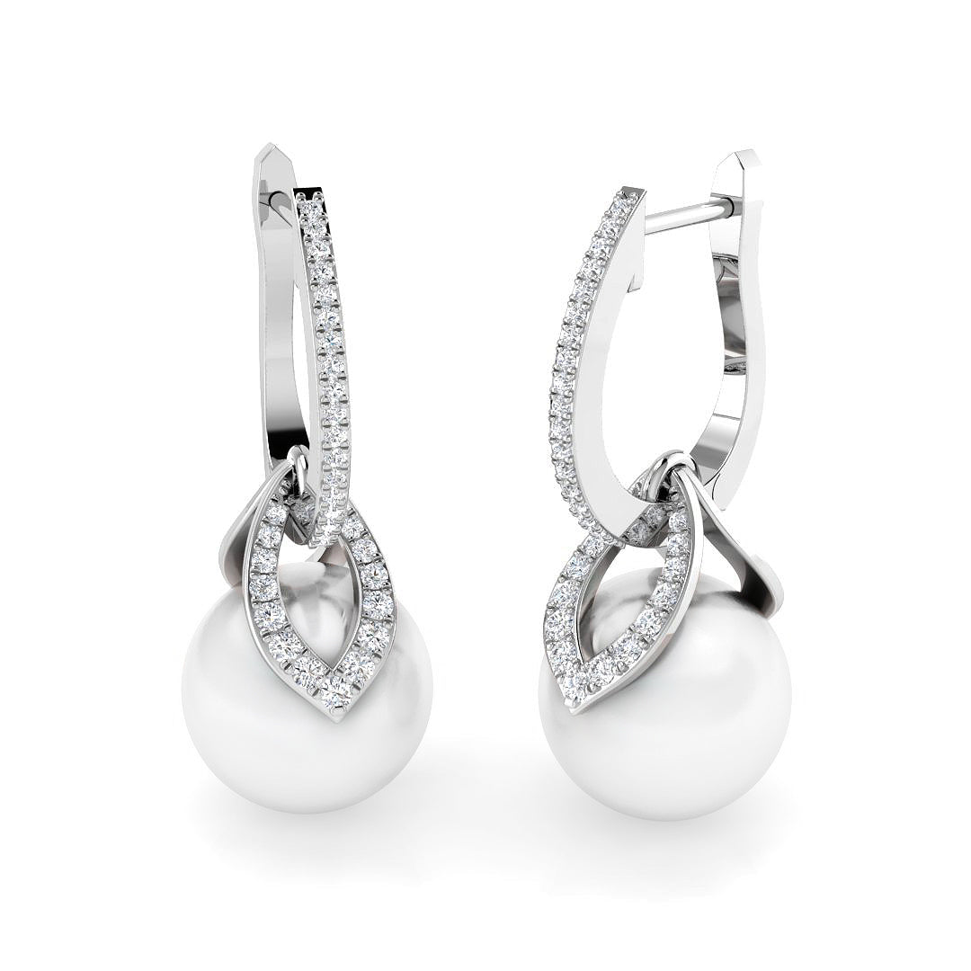 SE6596 — Earrings - 9k White Gold