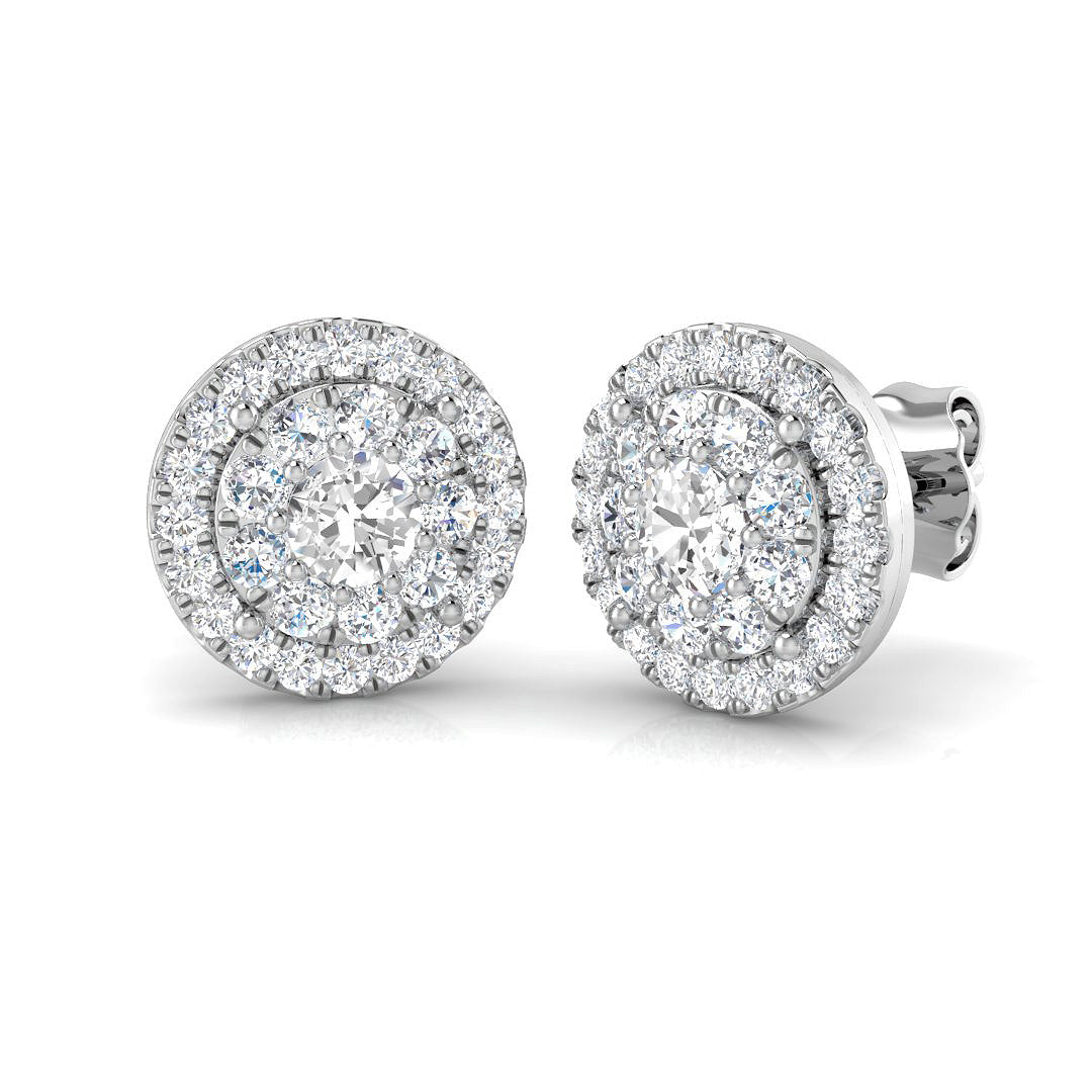 SE6597 — Earrings - 9k White Gold