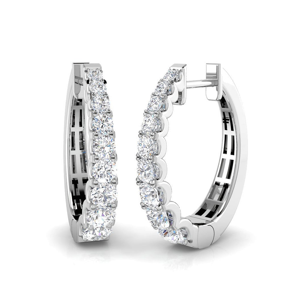 SE6607 — Earrings - 9k White Gold