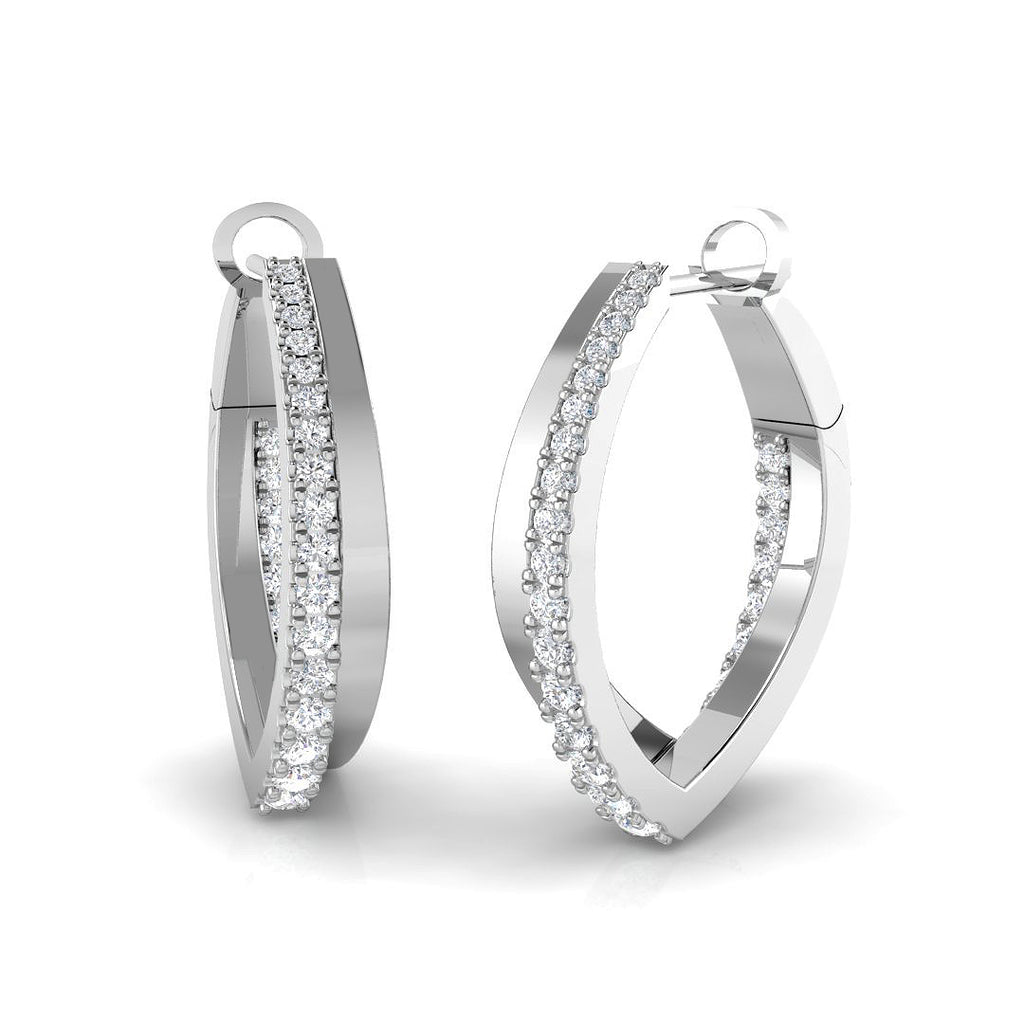 SE6608 — Earrings - 9k White Gold