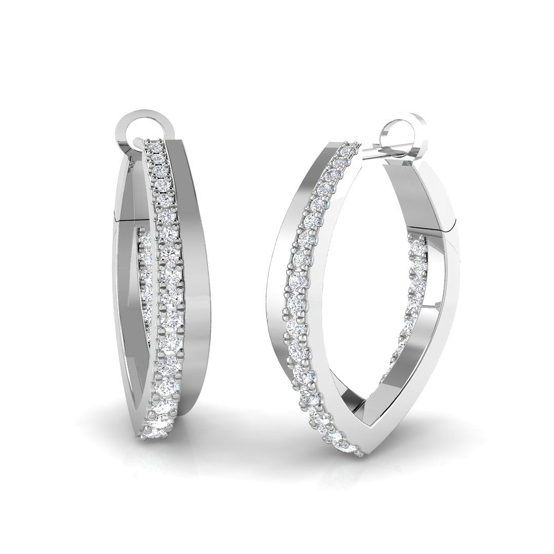 SE6608 — Earrings - 9k White Gold