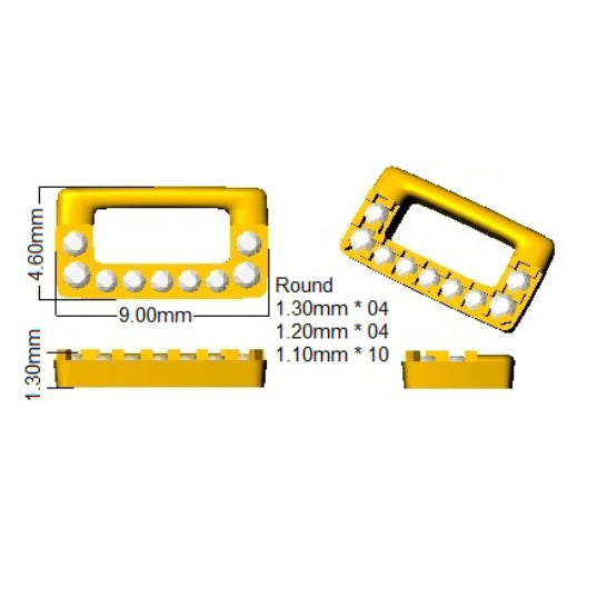 SE6615 — Earrings - 9k Yellow Gold detail