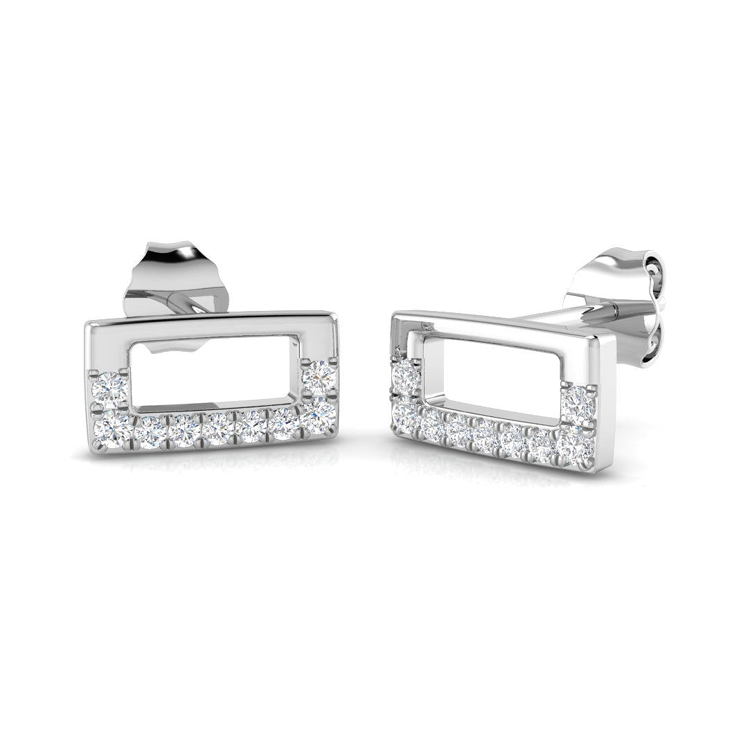 SE6615 — Earrings - 9k White Gold