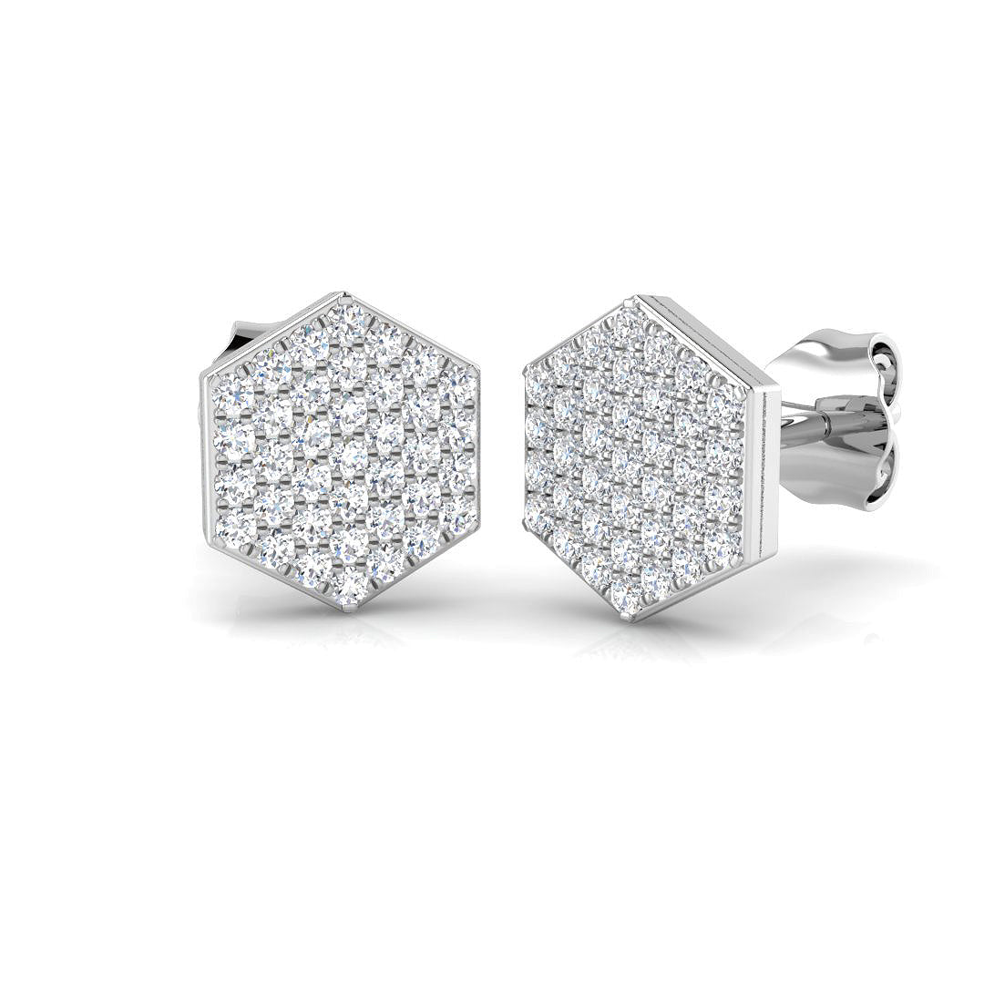 SE6616 — Earrings - 9k White Gold